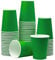 Yuxitia Lot de 60 gobelets jetables en carton vert pour fête de mariage, pique-nique, barbecue, voyage et événement, 236 ml (vert)