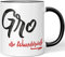 JUNIWORDS Tasse, Gro, die Wundervolle, Schwarz (5239301)