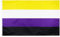 MOGADEE® Drapeau non binaire, 90 x 150 cm, drapeau non binaire, drapeau de la fierté non binaire, drapeau gay non binaire adapté pour l'intérieur et l'extérieur événements LGBTQ, défilés et
