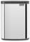 Brabantia - Bo Abfalleimer 7L - Abfalleimer klein & stilvoll - Leicht zu öffnender, sanft schließender Deckel - Hygienisch & platzsparend - Wandmontage - Bad, Toilette, Home Office - Brilliant Steel