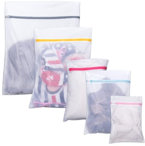 Bolsa de Lavandería Bolsa de Lavandería Con Cremallera Red de lavandería Camisa Exquisita Zapatos Sujetador Ropa Interior Ropa de bebé Lavadora Red de Lavandería Juego de 5