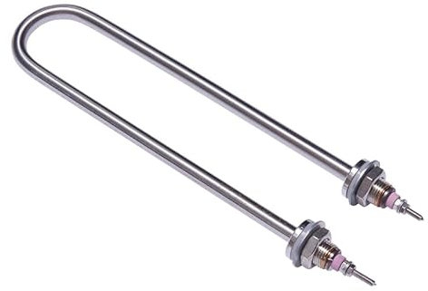 Immersion Heating Element, M18 220V/2KW Water Heater 304 Stainless Steel U Shape Heating Element for Water Tanks Rice Steamer Towel Cart