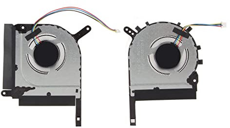 Garsent Laptop-Lüfter, für TUF A15 A17 FA706Q FA506Q FA506QR FA506 CPU-GPU-Kühler, 4-poliger Notebook-Lüfter, Gute Kühlleistung (CPU- und GPU-Lüfter)