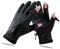 Winter-Angel-2-Finger-Flip-Handschuhe, wasserdichte, gepolsterte Winter-Fahrradhandschuhe für Männer und Frauen, rutschfeste Touchscreen-Handschuhe mit Reißverschluss zum Laufen (M(10*23,5cm))