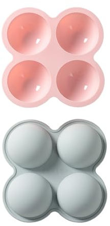 Cake Mold 2 Pcs 4 Large Semi Circular Chocolate Molds Silicone Cake Molds DIY Baking Tray Mold Tools