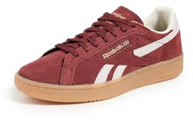 Reebok Unisex Adult Club C Grounds Sneakers, Rich Maroon/Moonstone/Reebok Brass, 10.5 Women/9 Men