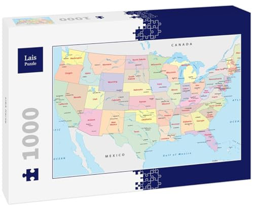 Lais Puzzle USA Karte 1000 Teile