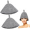 minkissy 30 Stück Duschhaube, Flexhüte für Herren, Saunahut zum Baden, Textil, Saunahut, Wolle, Herrenkappen und Hüte, Kopfbedeckung für Damen, gewebtes Tiara, atmungsaktives Filz, Haar-Accessoires