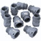 Kalitec 3805101 - Raccordo per tubo flessibile dritto, nero, M16, connettore per tubo corrugato NW10, raccordo I raccordo per tubo