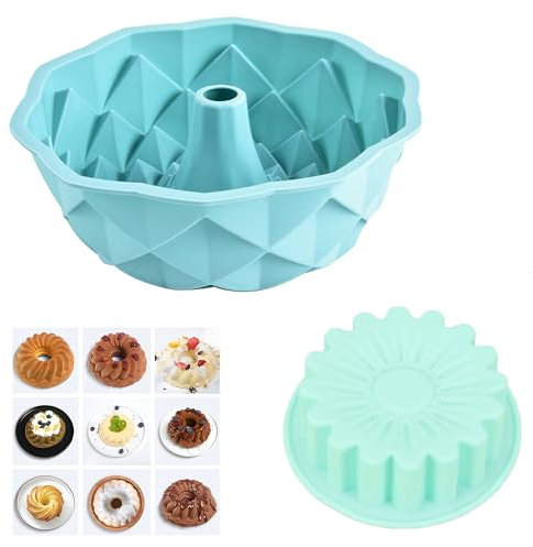 LONGHAO 2 pcs Gugelhupfform Backform Gugelhupf Antihaft Gugelhupf Backform Silikon Kuchenform Silikon Kleine Kuchenform Wiederverwendbar,perfekte Backformen für Küche,Brot,Backen,Innovative Form (#2)