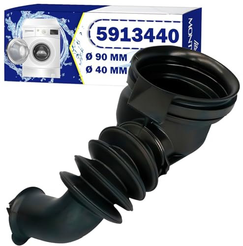 Tubo di Scarico della Pompa della Lavatrice Ø 90 mm / 40 mm con Codice Originale 5913440 per Miele - Garanzia di 10 Anni - MONTERAL