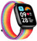 TumCez Bracelet en nylon compatible avec Xiaomi Redmi Watch 3 Active Bracelet pour Femme Homme,Bracelet de Sport de Remplacement Réglable pour Xiaomi Redmi Watch 3 Active, Officiel arc-en-ciel,