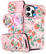 VincitoreModa for iPhone 13 Pro Max Case - [2in1] Cute Girls Women Strawberry Compatible with MagSafe Ring Stand Girly Slide Camera Cover Pretty Design for Apple for iPhone 13 Pro Max Phone Case 6.7