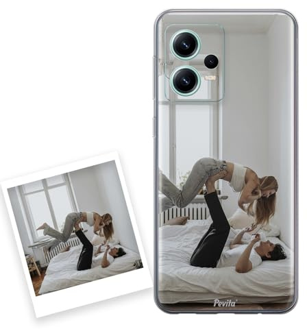 Pevita Funda Personalizada para Redmi Note 12 Pro 5G – Carcasa de Móvil con Tu Foto o Diseño – Silicona TPU Flexible – Impresión Premium Duradera – Regalo Original