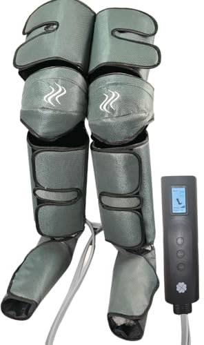 Presoterapia de Piernas, Masajeador de Piernas con Compresión, Presoterapia para casa (Gris Marengo)