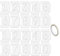 JZK Set di 20 stencil da 9,8 x 5,8 cm, numeri da 0 a 9, per vernice spray, riutilizzabili, in plastica, con nastro adesivo, per dipingere cartelli fai da te per cassette postali, parcheggio stradale,
