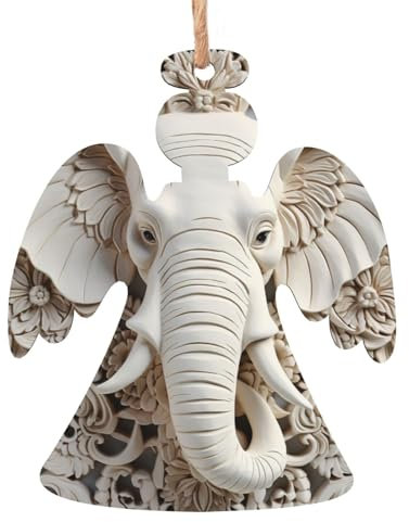 Holz Elefant Christbaumschmuck für Weihnachten