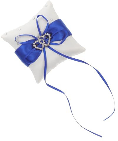MAGICLULU Verlobungsring Kissen Elegantes Ringkissen Für Hochzeiten Schmuckstücke Und Verlobungen Dekoratives Ringträgerkissen Mit Strasssteinen Perfekt Für Besondere Momente