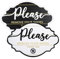 2 Pack Please Remove Your Shoes Sign, Wooden Shoes Off Sign for Home Office Decorations (Black + White)
