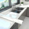 NICOLA 10m x 40cm Marble Vinyl Wrap, Waterproof Self-Adhesive Worktop Covering, Thick PVC Kitchen Counter Film with Marble Effect, Removable Worktop Vinyl for Tables, Cabinets