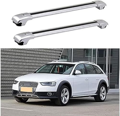 DRYFAL DachträGer RelingträGer für Audi A4 Allroad (8KH, B8) 2009-2016 Dachgepäckträger Aluminium mit Dachreling für Fahrradträger Dachboxen Skihalter