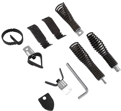 Fafeicy 8Pcs Drain Auger Bits, Drain Snake Drill Bits, for 5/16in-3/4in Cable with Expandable Cutter Spherical