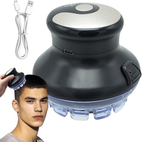 Générique Rotation Hair Schneider pour les hommes, coupe-cheveux sans fil circulaire en forme de base, coupe-cheveux | Étanche, via l'ensemble de soins des hommes rechargeables USB, rasoir avec affich