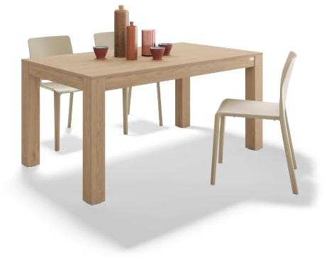 MOBILI FIVER, Esstisch Rachele 160x90 cm, Wildeiche, Made In Italy