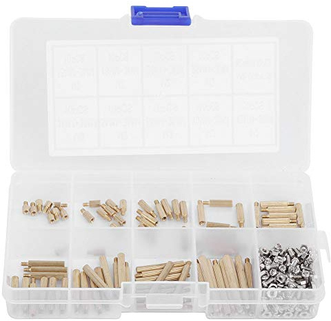 270 Stück M2 Edelstahl Sechskantschraube Mutter Messing Abstandshalter Kit Montage Leiterplatten Home Office Appliance