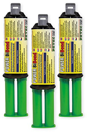 Petec_bundle 3X PETEC Power BIBOND TOPFZEIT 3 Minuten Kleber Universal 24 ML SB-Karte 98625