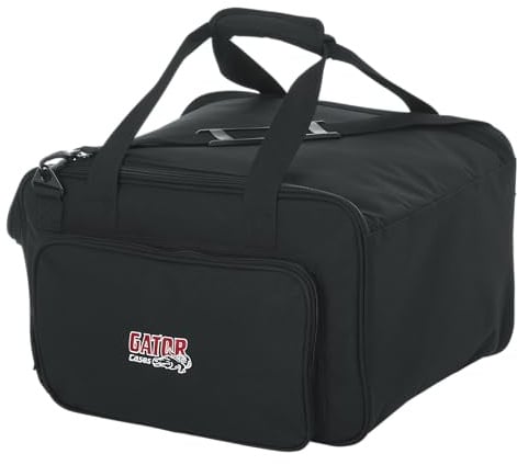 Gator Cases Leichte Tragetasche für bis zu vier LED PAR Scheinwerfer mit verstellbaren Trennwänden | schwarz (G-LIGHTBAG-1610)