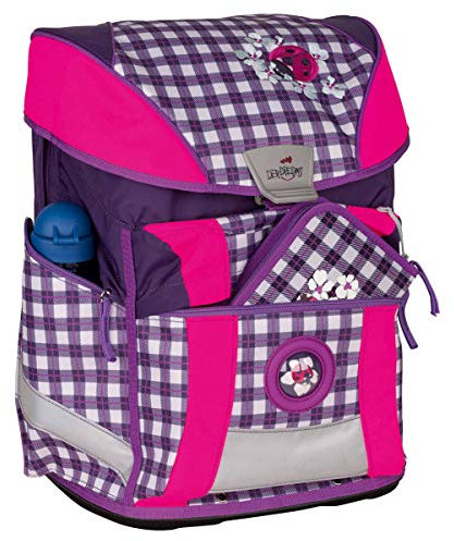 DerDieDas ERGO Flex Vario Schulranzen-Set 5tlg. (32 x 25 x 40 cm, Violetta, Schulrucksack, 1. - 5. Klasse)