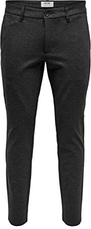Only & Sons Homme Onsmark Gw 0209 Noos Pantalon, Gris Foncé Mélangé, 33W / 30L EU
