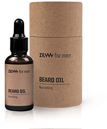 ZEW FOR MEN® pflegendes Bartöl mit Zitrusduft, für einen gepflegten Bart, natürlich, vegan, erfrischend, ohne Tierversuche hergestellt, Öl 30 ml