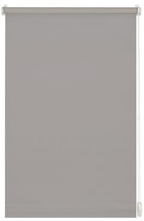 GARDINIA Rollo zum Klemmen oder Kleben, Tageslicht-Rollo, Blickdicht, Alle Montage-Teile inklusive, EASYFIX Rollo Uni, Steingrau, 90 x 210 cm (BxH) Grau