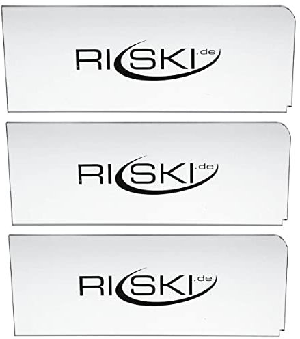 RiSki Ski Abziehklinge - Plexiklinge 4 mm Set (3 Stück)