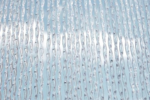 La Tenda CASA Türvorhang ALBI 2 Fliegenvorhang Insektenvorhang Balkonvorhang Raumteiler weiß transparent, Maße:120 x 230 cm