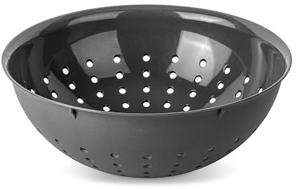 Koziol PALSBY M & L Seihe 2 & 5 Liter | Sieb für Salat, Nudeln, Gemüse und Obst| bruchfest, stapelbar, biozirkulärer Kunststoff, spülmaschinengeeignet | Küche, Haushalt (nature ash grey, 2 Liter)