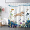 zokyer Lustiger HundeDuschvorhang Beagle Tier Spaß Kinder Ozean Fisch Lustiges Strandthema Meer Küste nautische Pitbull Badezimmer Dekor Polyester Stoff Wasserdicht Langlebig Kunststoff Haken 12