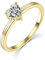 WSX Gold 9/14/18K Heart 1ct Moissanite Engagement Ring for Women Solitaire Wedding Rings for Her Promise Anniversary