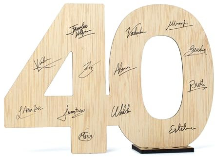 CONTRAXT Regalos mujeres hombres 40 años. Ideas detalles Decoracion fiesta Regalo tarjeta felicitacion original cartel 40 cumpleaños mujer hombre 40 años feliz cumpleanos madre padre amiga (40)
