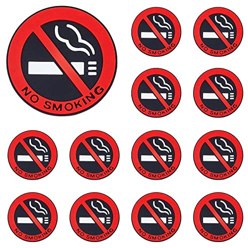 AHANDMAKER 20 Pièces Autocollants Interdiction de Fumer, Décoration D'Autocollant de Voiture Non Fumeur Auto-Adhésif, Interdiction de Fumer pour L'Intérieur et L'Extérieur pour Windows des Portes