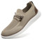 CAIQDM Zapatos cómodos Antideslizantes para Hombres Zapatos Casuales para Caminar Casuales Retro Moda Ligera y Transpirable de Jogging Moda Marrón 39 EU