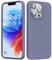 GOODVISH Liquid Silicone Case Designed for iPhone 13 Pro Case, Shockproof Gel Rubber Phone Case with [Anti-Scratch] Soft Microfiber Lining 4 Layers Thickened Cover 6.1 inch, Lavender Purple