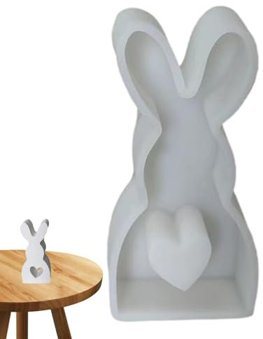 Niktule Osterhasen Silikonform,gießformen gips,Kerzen basteln,gießform Ostern,Hasen Süßigkeitsform,Kaninchen Hasen Kuchen Backformen,Osterhasen Formformen,Bastelwerkzeug für selbstgemachtes Backen