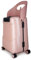 MiaMily Handgepäck mit 4 Rädern und Sitz für Kinder mit Sicherheitsgurt, wasserdichter Tasche, verstellbarem Griff und hartem Körper mit 43 Liter Fassungsvermögen, rosa - Dusty pink, Jeden Rozmiar,