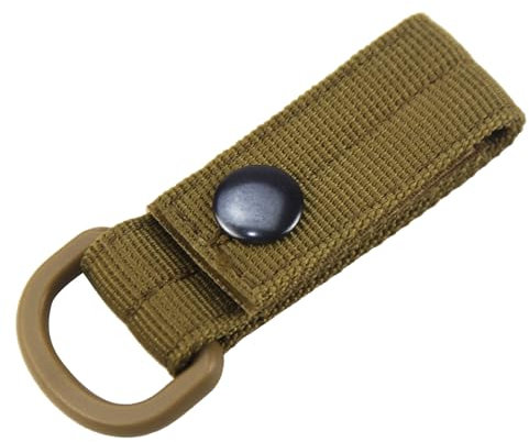 5 Stück Gurtband Befestigungsband mit D-Ringen für Rucksack Karabiner Nylon Gurt Schlüsselhalter mit D-Ringen Karabiner Karabiner Gurt Gürtel Karabiner Schlüsselhalter Gürtel