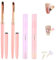 2 Stücke Nagellackentferner Stift mit Baumwollköpfen und 2 Stücke Nagellack Reinigungspinsel, Nagellack Korrekturstift mit 6 Ersatzspitzen, Nagelentferner Pinsel zum Entfernen Von Nagellack-Graten
