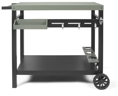 Livoo - Desserte pour plancha GS167V - 2, 3 ou 4 brûleurs, Rangement Bouteilles, Crochet Inclus