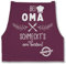 Schürze - Damen 1 - Kochschürze bei Oma schmeckts am Besten I Omi Küchenschürze Geschenk Oma Geschenke Omi Weihnachten Geschenk Muttertag - 85x69 - Aubergine - kochschuerze kochen schürzen